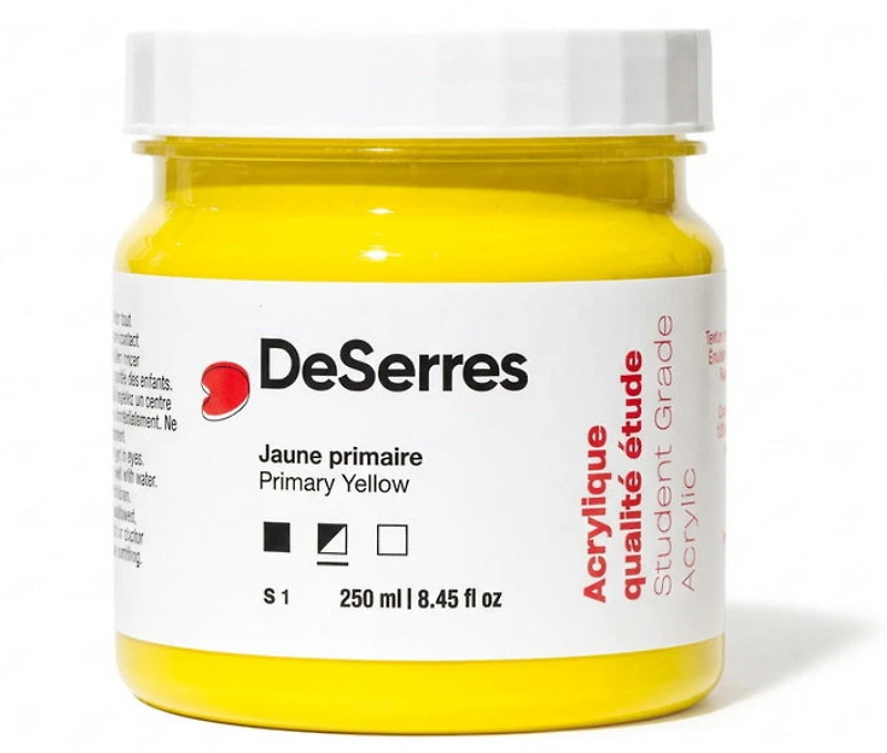 Student Acrylic Primary Yellow - 250ml