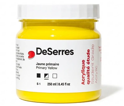 Student Acrylic Primary Yellow - 250ml