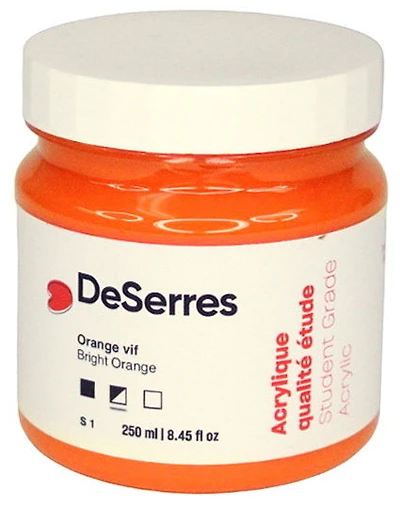 Student Acrylic Bright Orange - 250ml