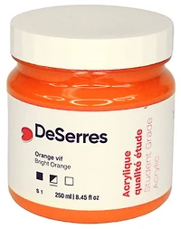 Student Acrylic Bright Orange - 250ml
