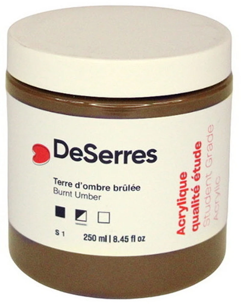 Acrylque étude terre d'ombre brûlée