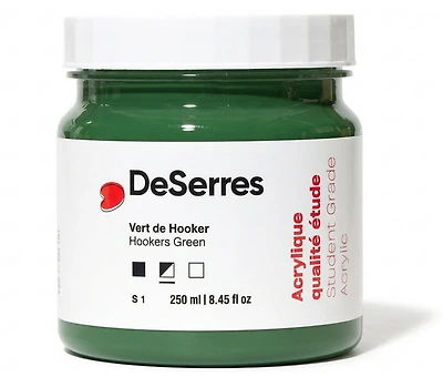 Acrylique étude vert de hooker