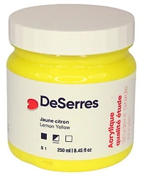 Acrylique étude jaune citron
