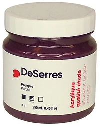 Acrylique étude pourpre