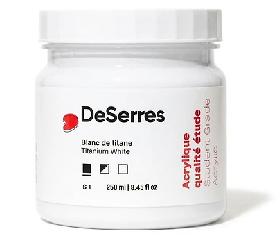 Acrylque étude blanc de titane - 250ml