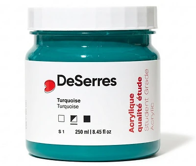 Acrylique étude turquoise