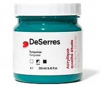 Acrylique étude turquoise