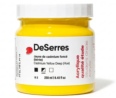 Acrylique étude jaune cadmium foncé imitation