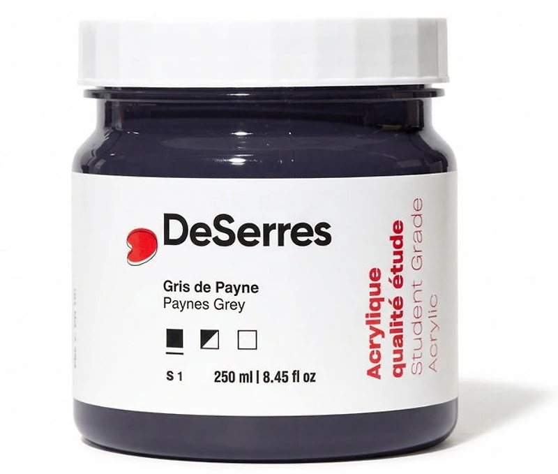 Acrylique étude gris de paynes - 250ml