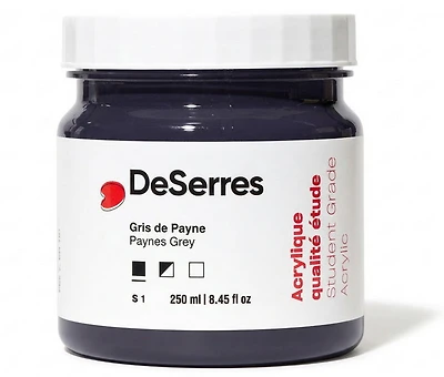 Acrylique étude gris de paynes - 250ml