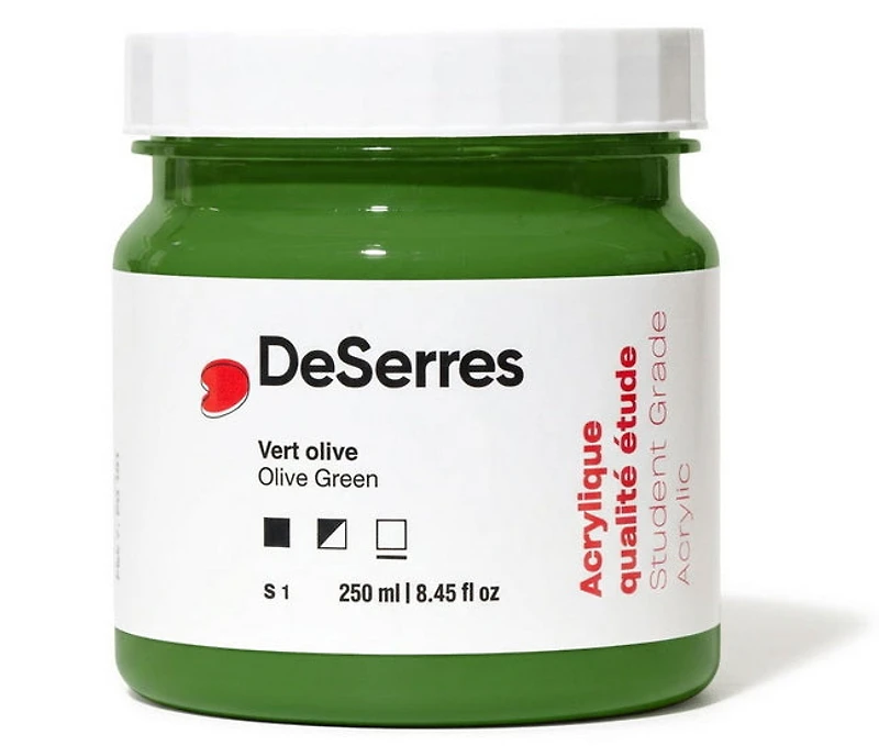 Acrylique étude vert olive - 250ml