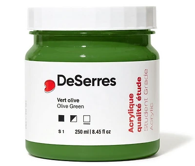 Acrylique étude vert olive - 250ml