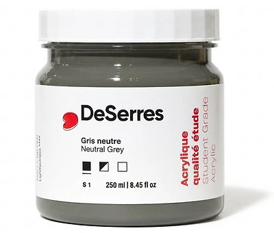 Acrylique étude gris neutre