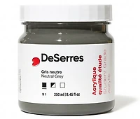 Acrylique étude gris neutre