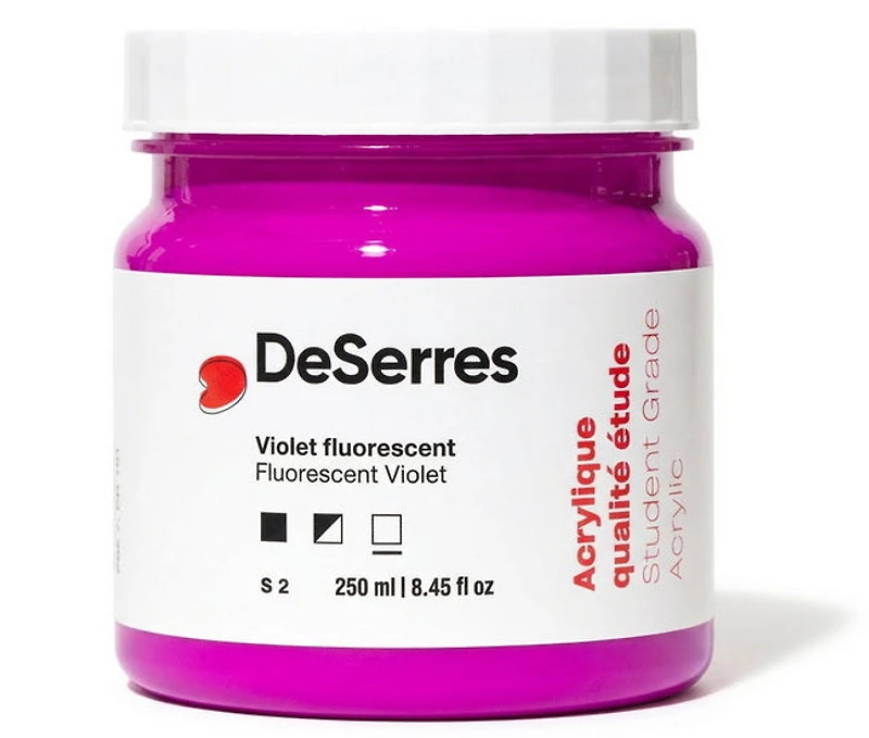 Acrylique étude violet fluorescent - 250ml