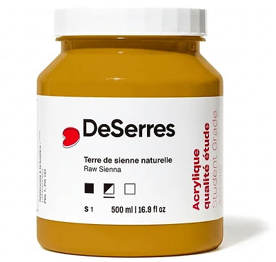 Student Acrylic Raw Sienna - 500ml