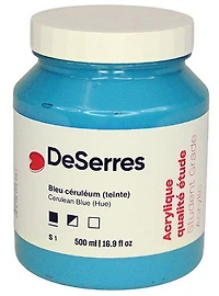 Acrylique étude bleu céruléen imitation - 500ml