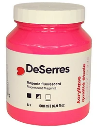 Acrylique étude magenta fluorescent - 500ml