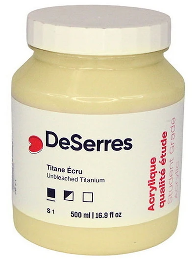 Acrylique étude titane écru - 500ml