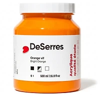 Acrylique étude orange brillant - 500ml