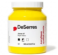 Acrylique étude jaune brillant - 500ml