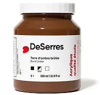 Student Acrylic Burnt Umber - 500ml