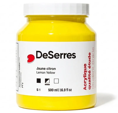 Student Acrylic Lemon Yellow - 500ml