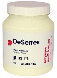 Acrylique étude blanc de titane