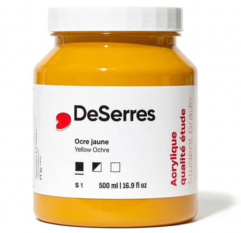 Student Acrylic Yellow Ochre - 500ml