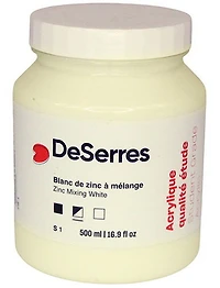 Student Acrylic Zinc Mixing White - 500ml