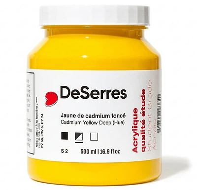 Student Acrylic Cadmium Yellow Deep Hue - 500ml