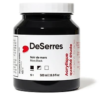 Acrylique étude noir de mars - 500ml