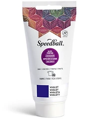 Encre linogravure - tissu - violet - 8oz