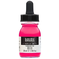 Encre acrylique rose fluo - 30ml