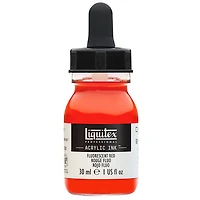 Encre acrylique rouge fluo - 30ml
