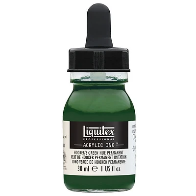 Encre acrylique vert de hooker permanent imitation- 30ml