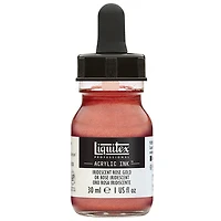Encre acrylique or rose iridescent - 30ml