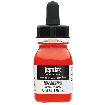 Encre acrylique rouge naphtol clair - 30ml