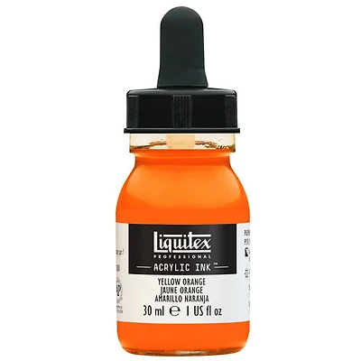 Encre acrylique jaune orange - 30ml