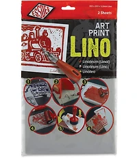 Ens. 2 plaques linoléum 3.2mm - 20x30 cm