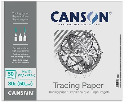 Tracing paper pad - 30lbs - 14x17in (50s)