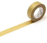 MT WASHI 15MMX7M stripe gold