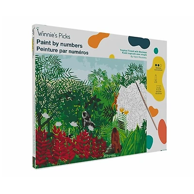 Peinture à numéros - forêt tropicale avec singes