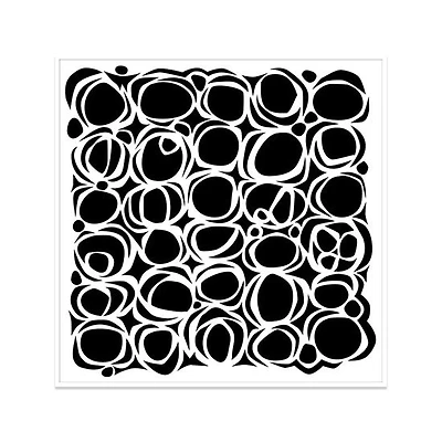 Stencil  Nested Circles- 6X6"