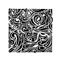 Pochoir  tourbillons- 6x6po