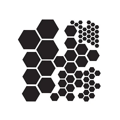 Pochoir   hexagone   - 6x6po