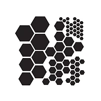 Pochoir   hexagone   - 6x6po