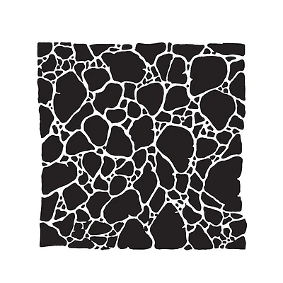 Pochoir  matière organique   - 6x6po