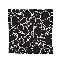 Pochoir  matière organique   - 6x6po