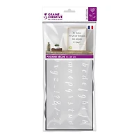 Pochoir - alphabet minuscule 2, 12 x 20 cm